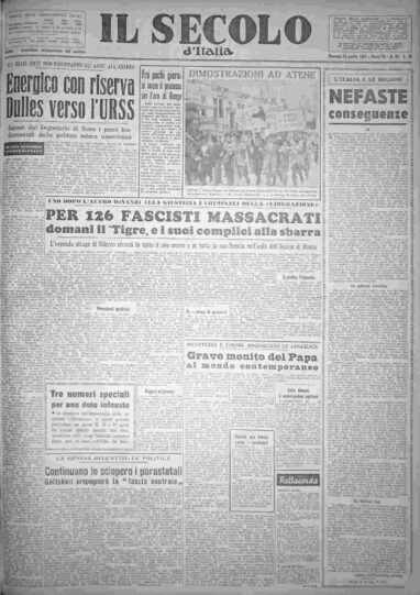 martedì 23 aprile 1957
