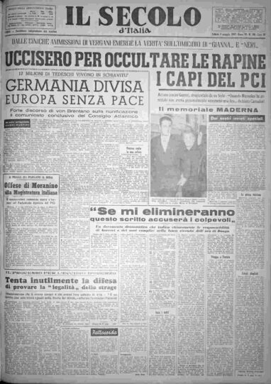 sabato 4 maggio 1957
