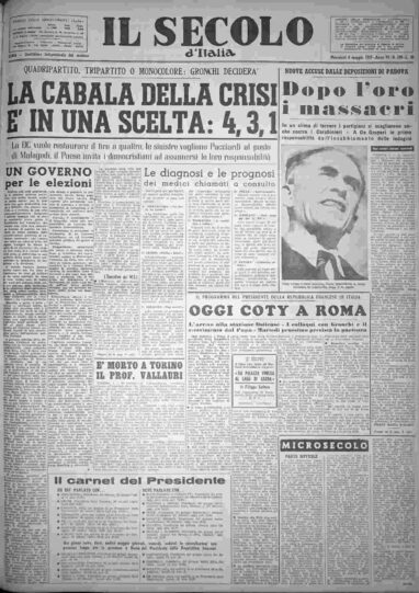 mercoledì 8 maggio 1957