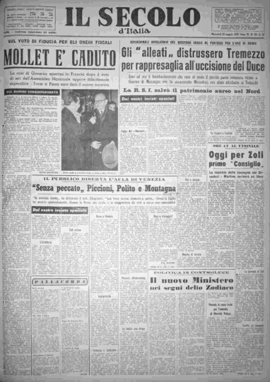 mercoledì 22 maggio 1957
