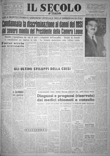 mercoledì 12 giugno 1957