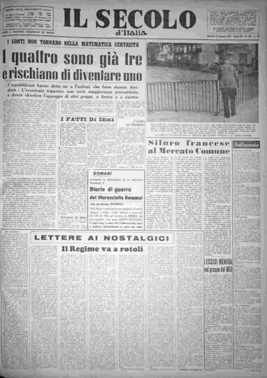 giovedì 20 giugno 1957