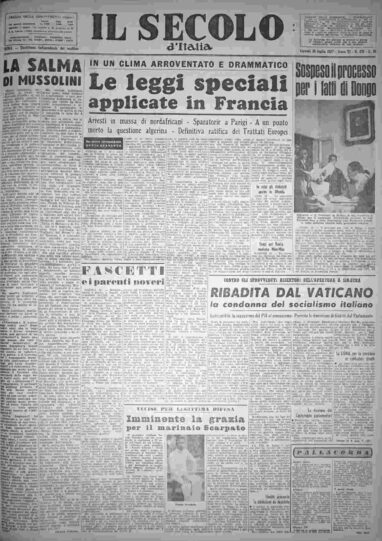 giovedì 25 luglio 1957