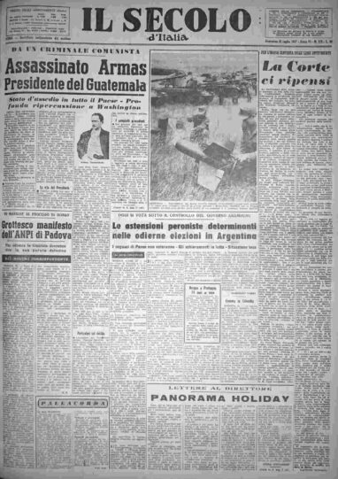 domenica 28 luglio 1957