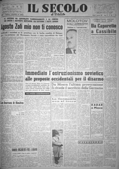 sabato 3 agosto 1957