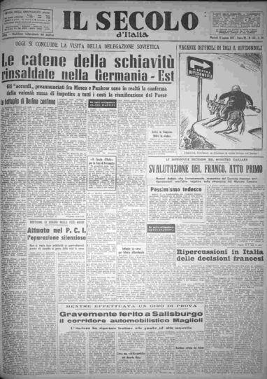 martedì 13 agosto 1957