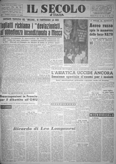 domenica 29 settembre 1957