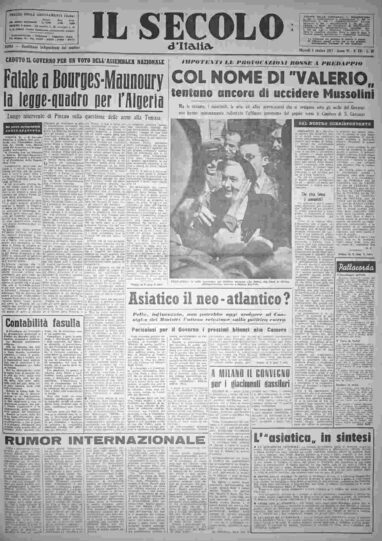 martedì 1 ottobre 1957