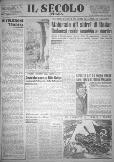 mercoledì 23 ottobre 1957