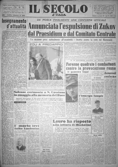 domenica 3 novembre 1957