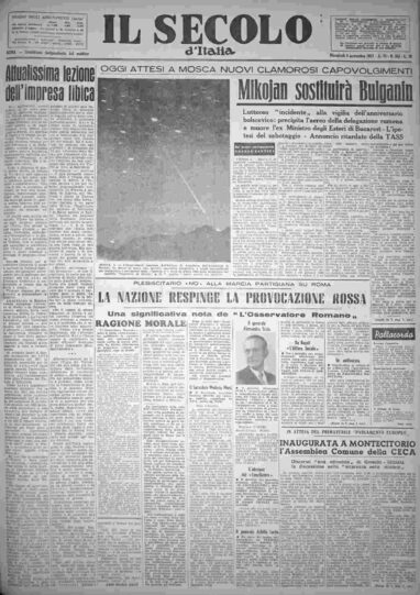 mercoledì 6 novembre 1957