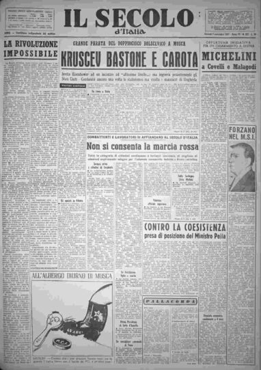 giovedì 7 novembre 1957