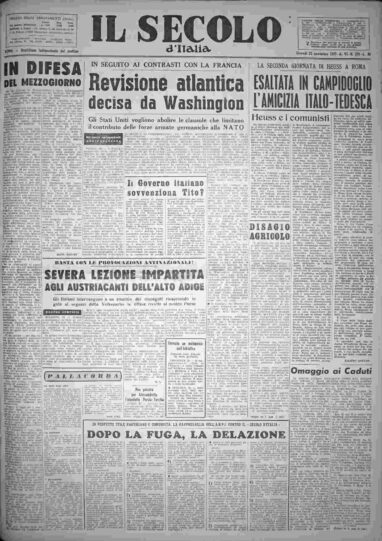 giovedì 21 novembre 1957