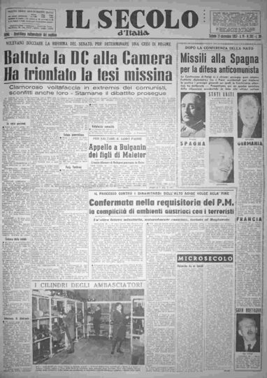 sabato 21 dicembre 1957