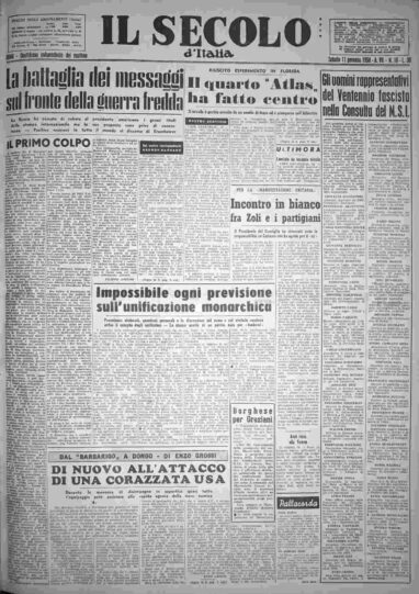sabato 11 gennaio 1958