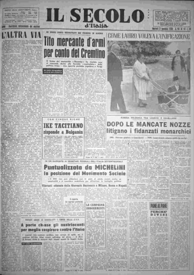 martedì 21 gennaio 1958