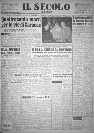 venerdì 24 gennaio 1958
