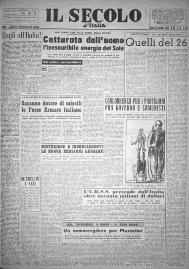 sabato 25 gennaio 1958