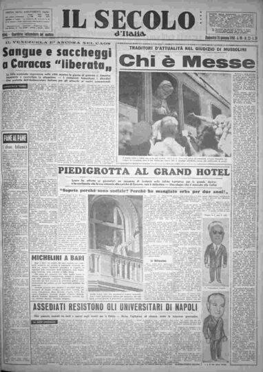 domenica 26 gennaio 1958