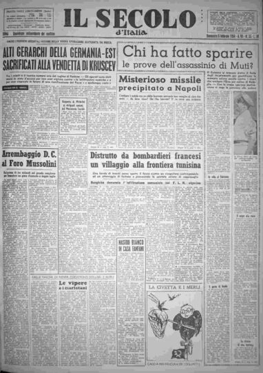 domenica 9 febbraio 1958