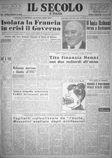 mercoledì 12 febbraio 1958
