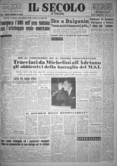 martedì 18 febbraio 1958
