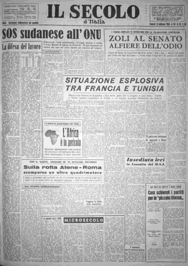 venerdì 21 febbraio 1958