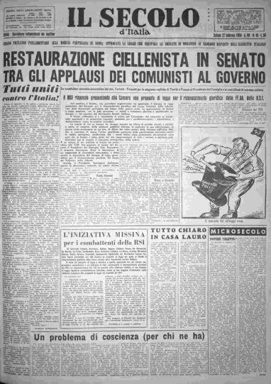 sabato 22 febbraio 1958