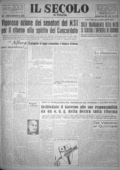 mercoledì 5 marzo 1958