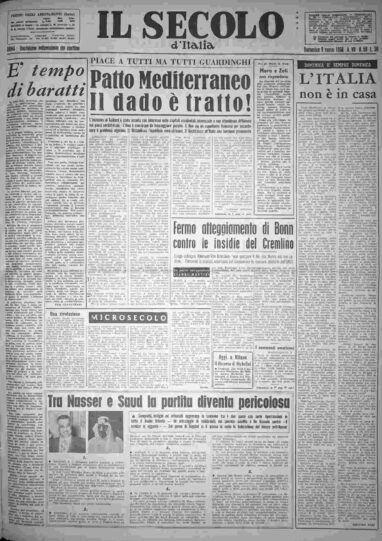 domenica 9 marzo 1958