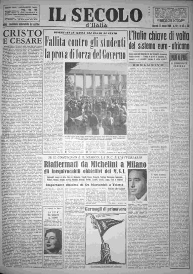 martedì 11 marzo 1958