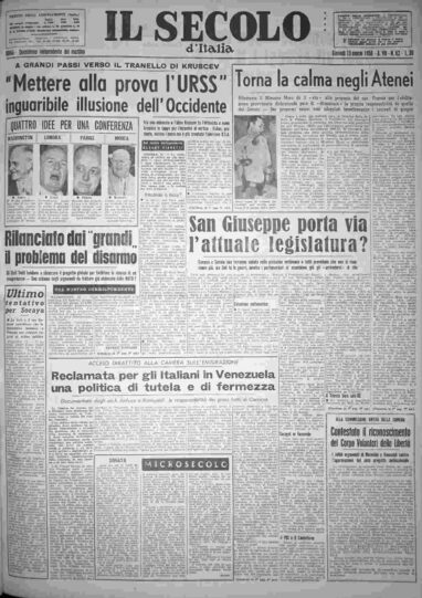 giovedì 13 marzo 1958
