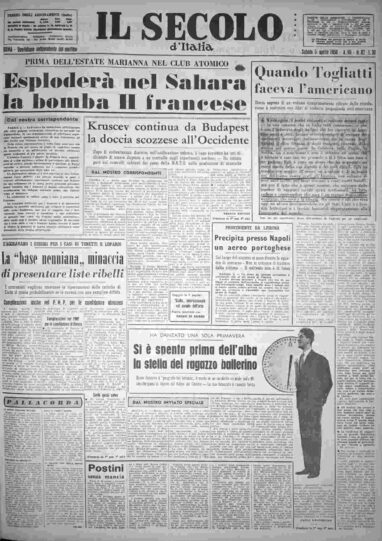 sabato 5 aprile 1958