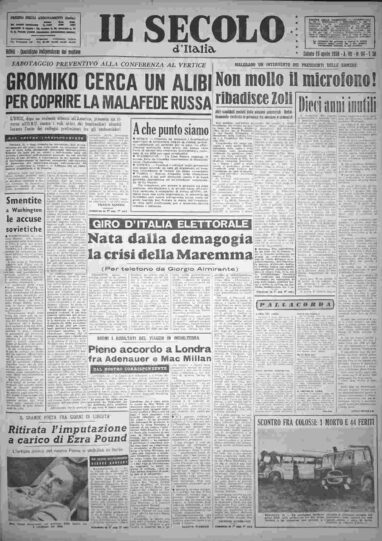 sabato 19 aprile 1958