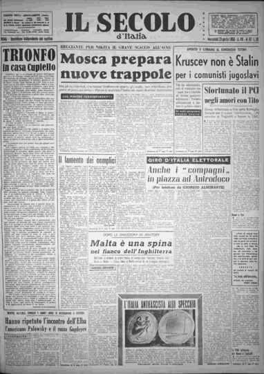 mercoledì 23 aprile 1958