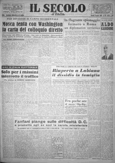 giovedì 24 aprile 1958