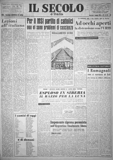 mercoledì 7 maggio 1958