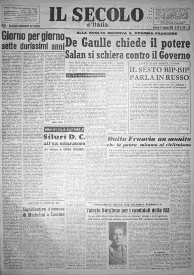venerdì 16 maggio 1958