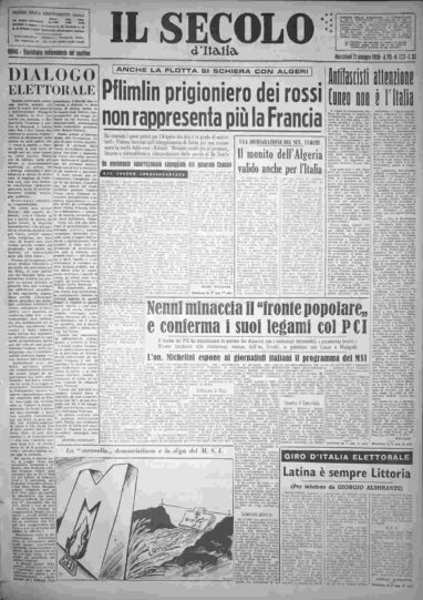 mercoledì 21 maggio 1958