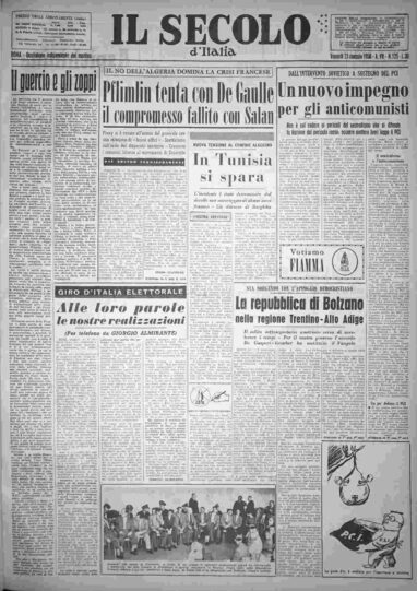 venerdì 23 maggio 1958