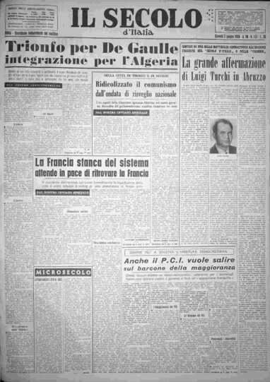 giovedì 5 giugno 1958