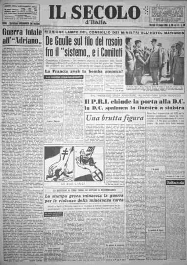 martedì 10 giugno 1958