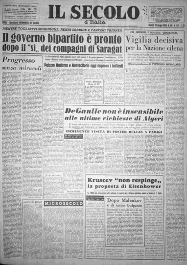 giovedì 12 giugno 1958