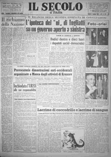 sabato 21 giugno 1958