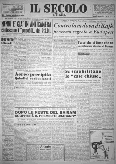 sabato 28 giugno 1958