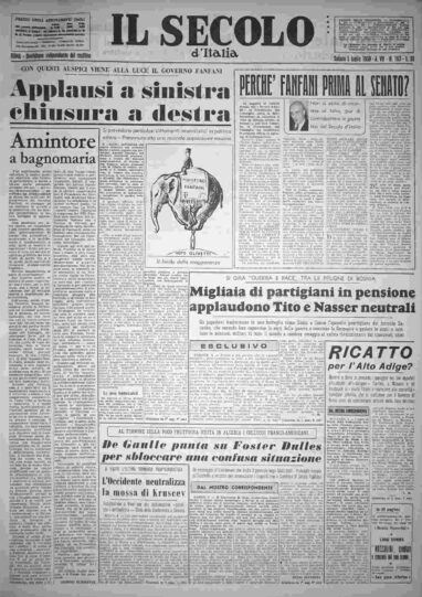 sabato 5 luglio 1958