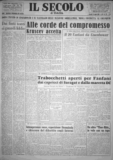 giovedì 24 luglio 1958