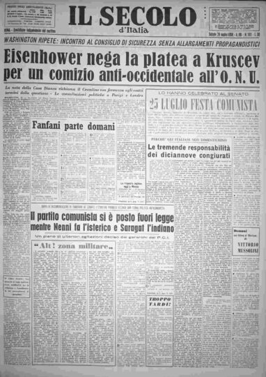 sabato 26 luglio 1958