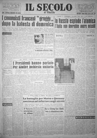 mercoledì 1 ottobre 1958