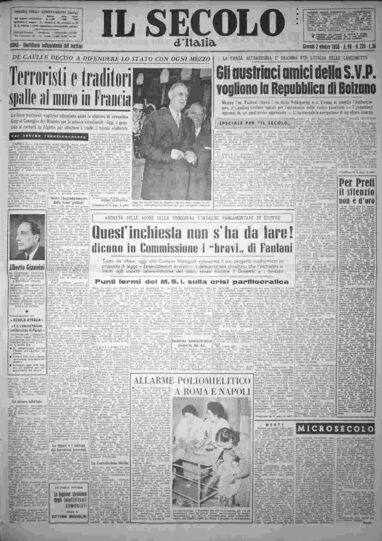 giovedì 2 ottobre 1958